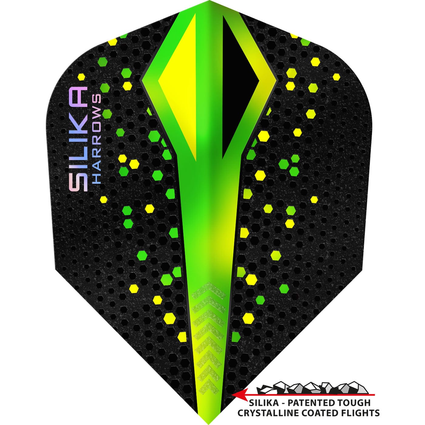 Harrows Silika Dart Flights Tough Crystaline Coated Std No6 Co