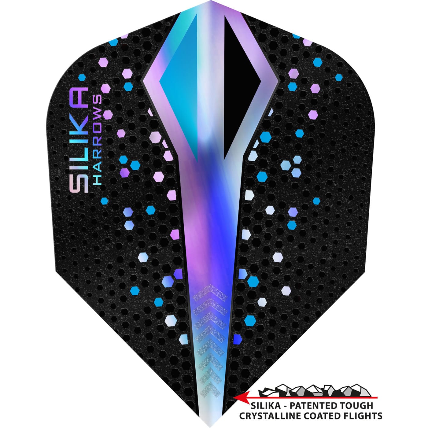 Harrows Silika Dart Flights Tough Crystaline Coated Std No6 Co