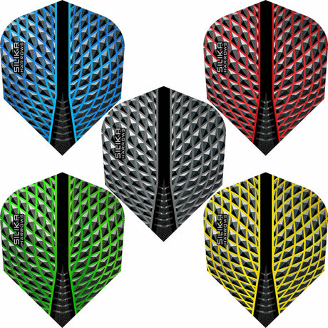 Harrows Silika Dart Flights - Tough Crystaline Coated - Std - No6