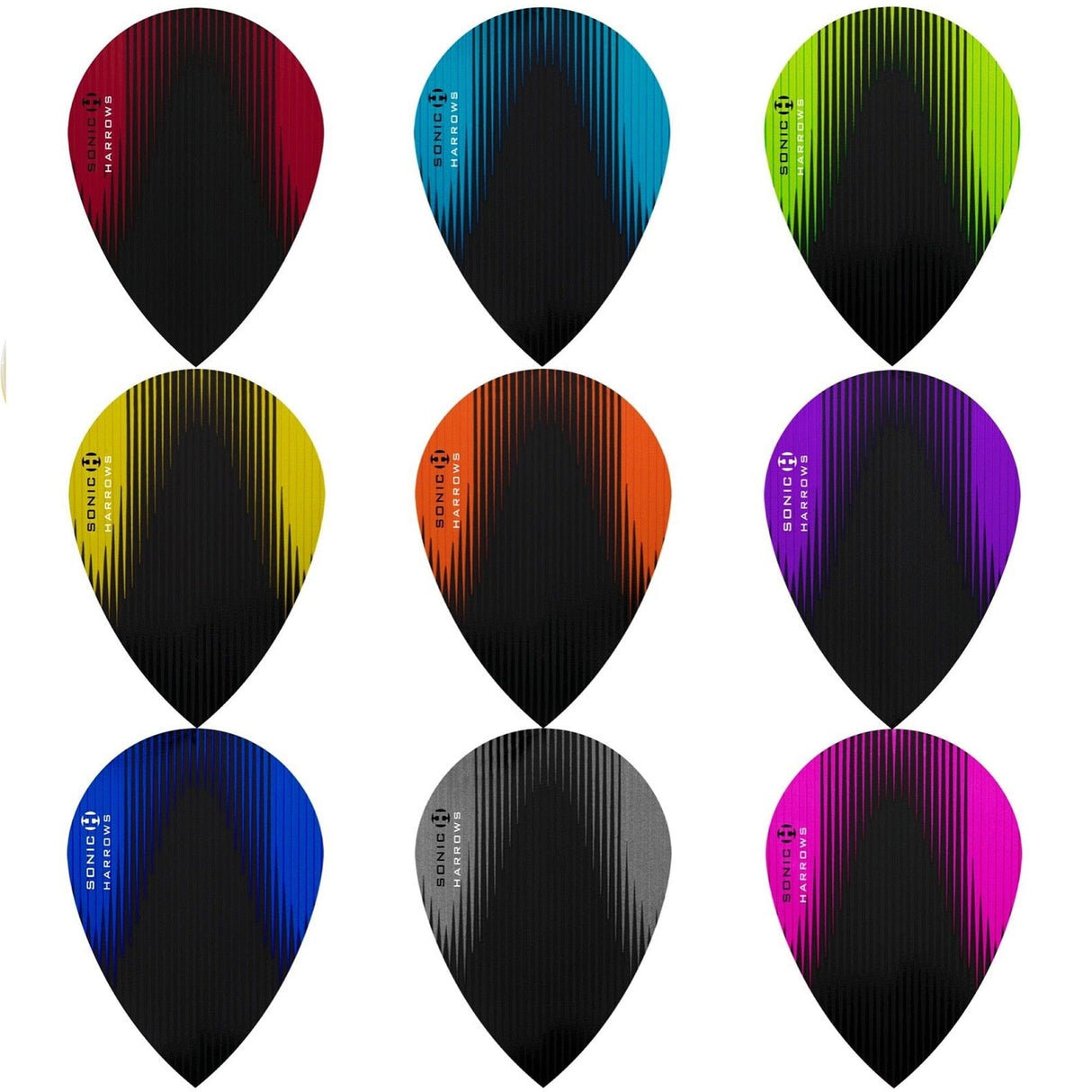 *Harrows Sonic X Dart Flights - Pear Shape - Sonic-X