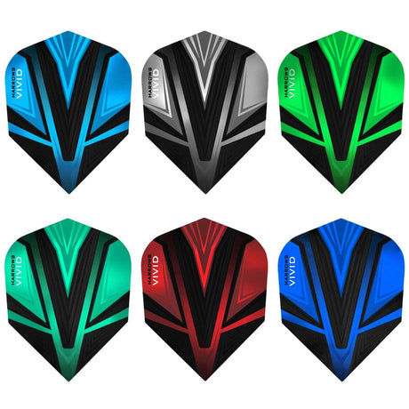 *Harrows Vivid Dart Flights - 100 Micron - Std - Aqua