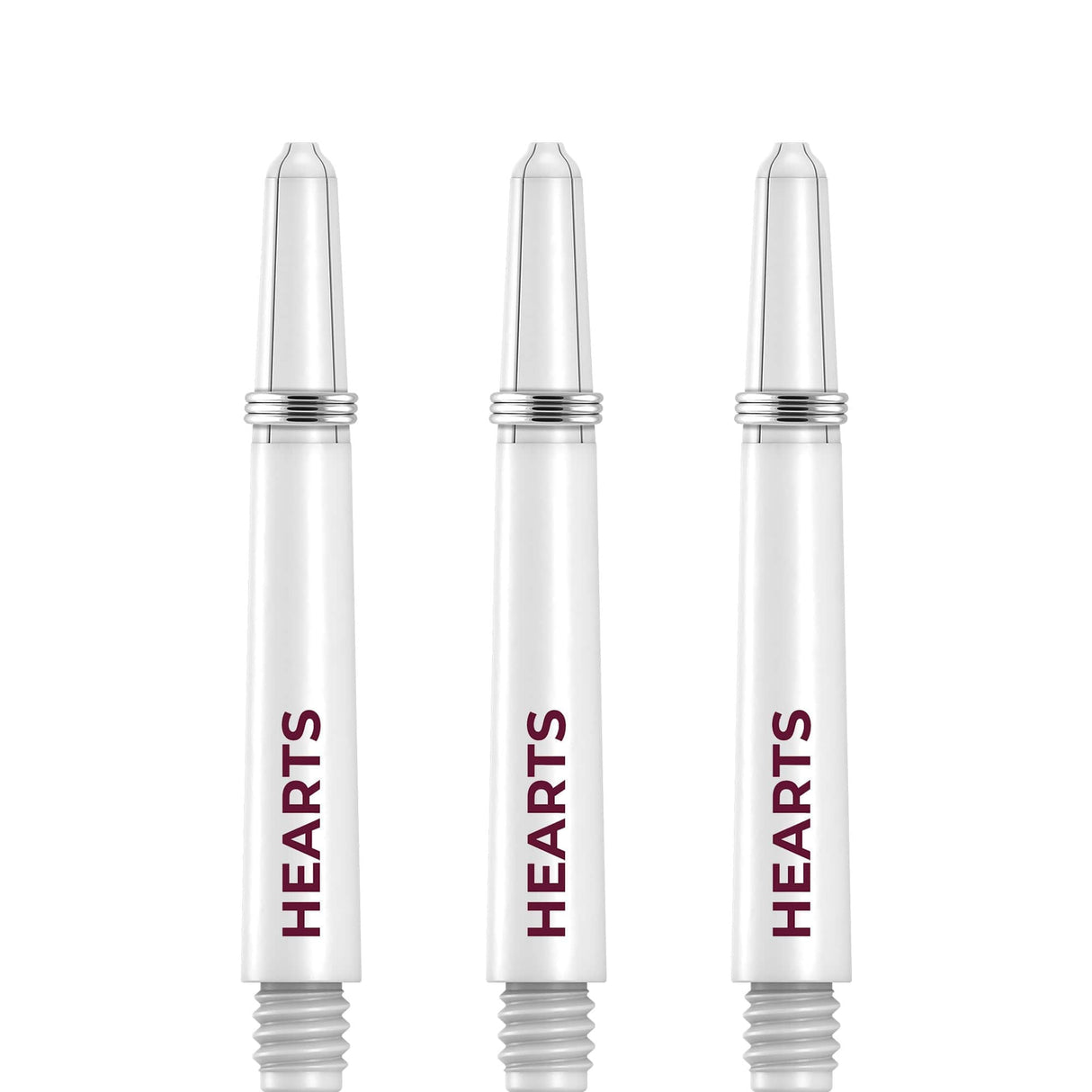 Heart of Midlothian FC - Official Licensed - Hearts - Nylon Stems - Dart Shafts with Springs - White Tweenie