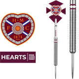 Heart of Midlothian FC - Official Licensed - Hearts - Steel Tip Darts - Tungsten - 24g 24g