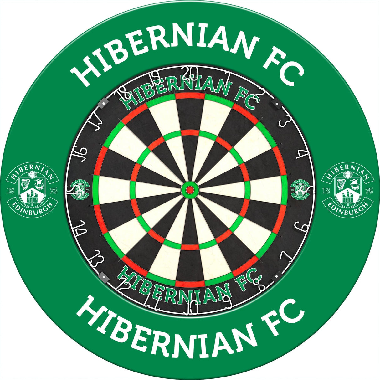 Hibernian FC - Official Licensed - Dartboard Surround - S2 - Green Crest