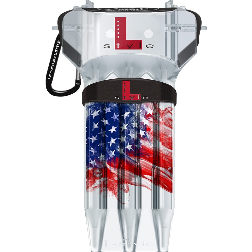 L-Style - Krystal One - Dart Case - American Flag v3 - Clear