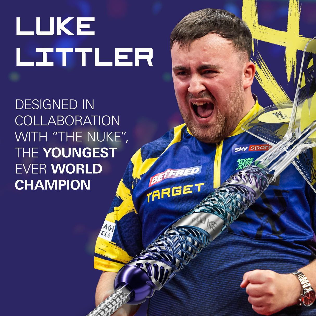 Target Luke Littler Darts - Steel Tip - 95% Tungsten - Edge