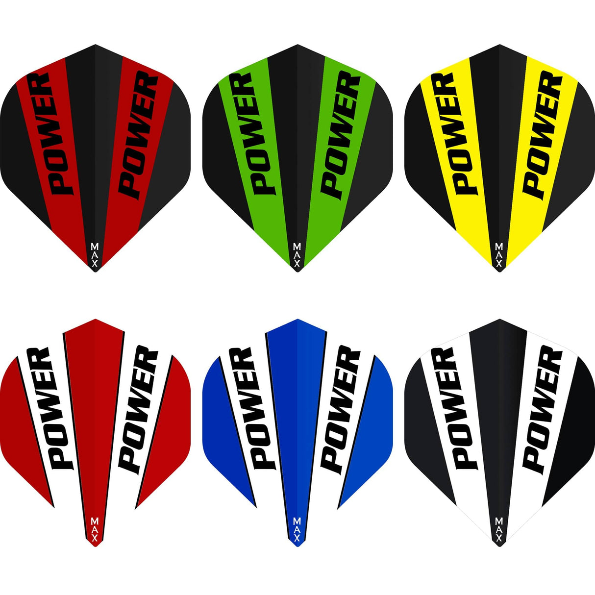 *McCoy Power Max Dart Flights - 150 Micron - No2 - Std - Solid - 2 Colour