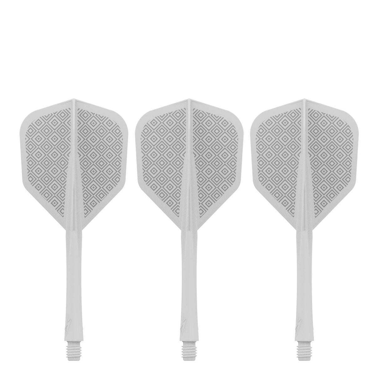 Caliburn SUP Flights - Moulded Shaft and Flight -  Standard No6 - Block - White