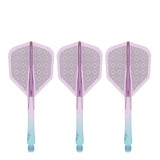 Caliburn SUP Flights - Moulded Shaft and Flight -  Standard No6 - Block - Blue & Purple