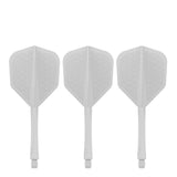 Caliburn SUP Flights - Moulded Shaft and Flight -  Standard No6 - Waves - White