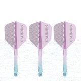 Caliburn SUP Flights - Moulded Shaft and Flight -  Standard No6 - Logo - Blue & Purple