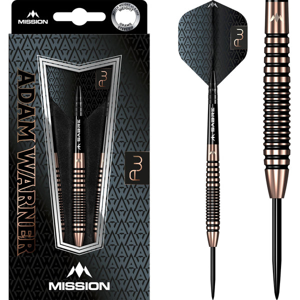 Mission Adam Warner Darts - Steel Tip - 90% - Bronze Titanium