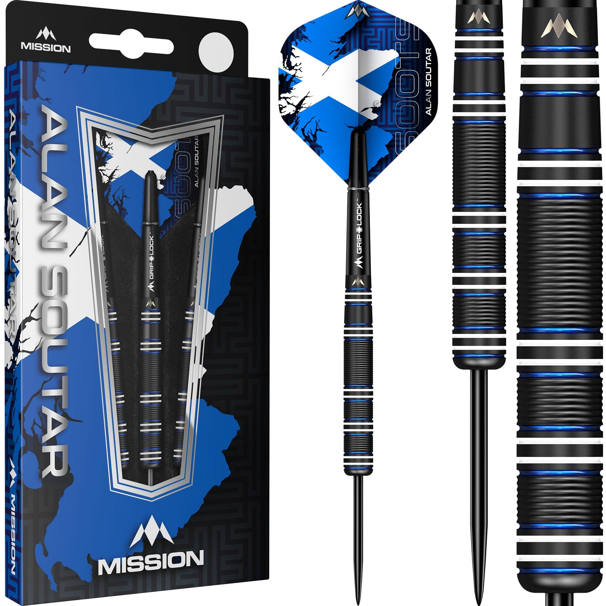Mission Alan Soutar Darts - Steel Tip - 90% - Soots - Black Titanium