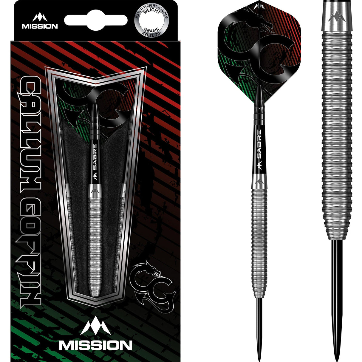 Mission Darts Callum Goffin Darts | Stalen Tip | Micro Grip, 90% Tungsten, 22 g (D1666 Mission Darts Callum Goffin Darts | Stalen Tip | Micro Grip, 90% Tungsten, 22 g (D1666