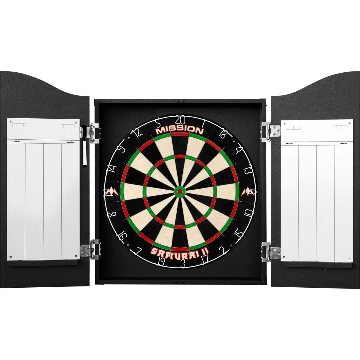 Mission Dartboard Cabinet - Nederland Design - Black - Brush Stroke