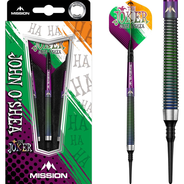Mission John O Shea Darts - Soft Tip - The Joker - Coral - 20g 20g