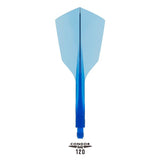 Condor AXE 120 Dart Flights - Narrow - Clear Blue