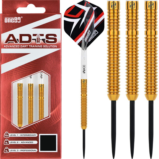 One80 ADTS Darts - Steel Tip Brass - Ultra Lightweight 10g