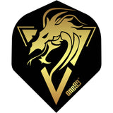 *One80 Dart Flights - 100 Micron - No2 - Std - Serpent Gold