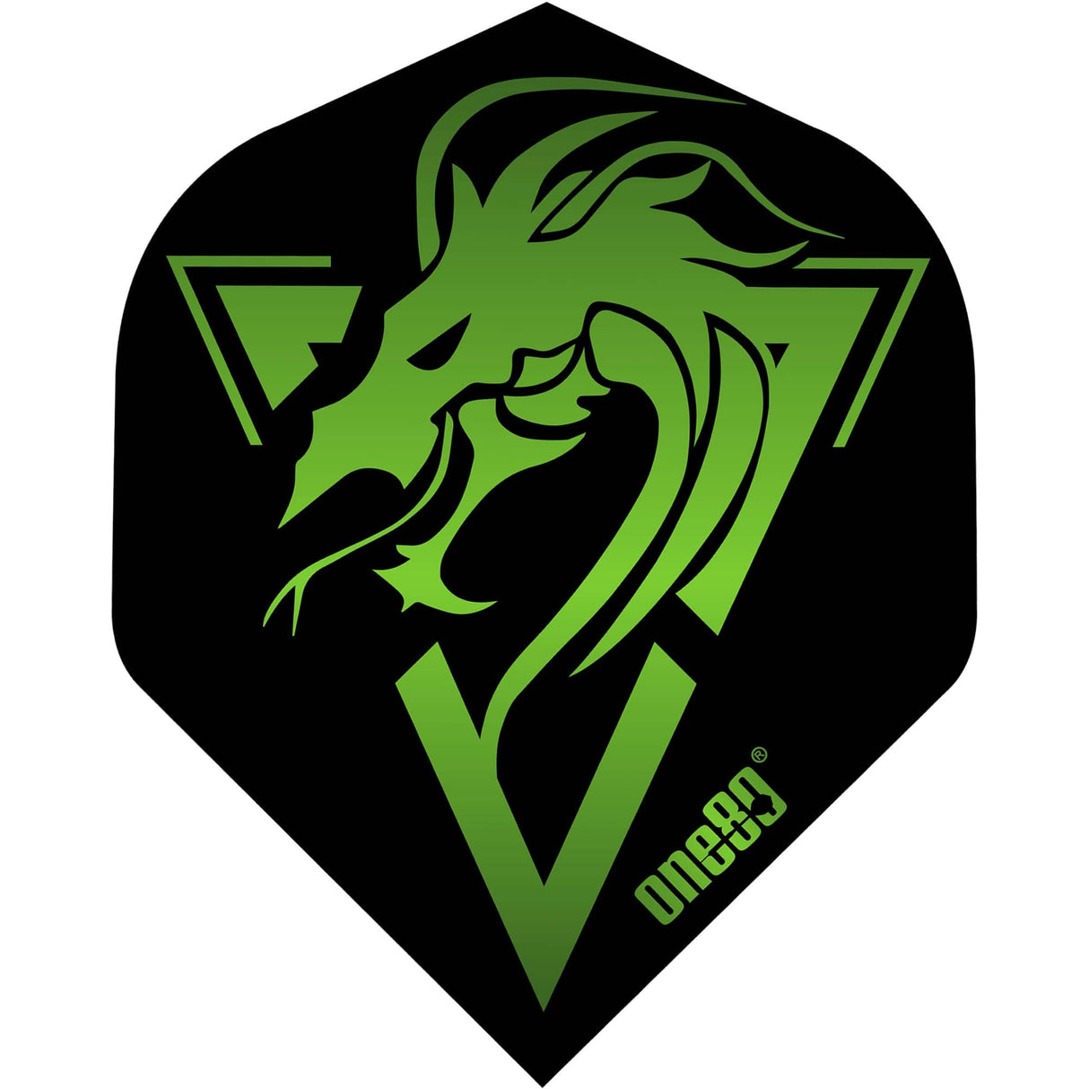 *One80 Dart Flights - 100 Micron - No2 - Std - Serpent Green