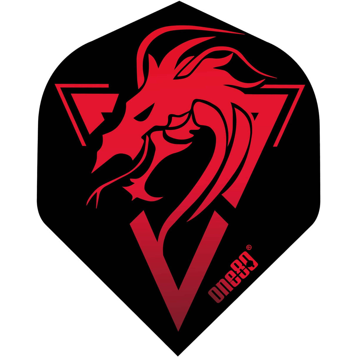 *One80 Dart Flights - 100 Micron - No2 - Std - Serpent Red