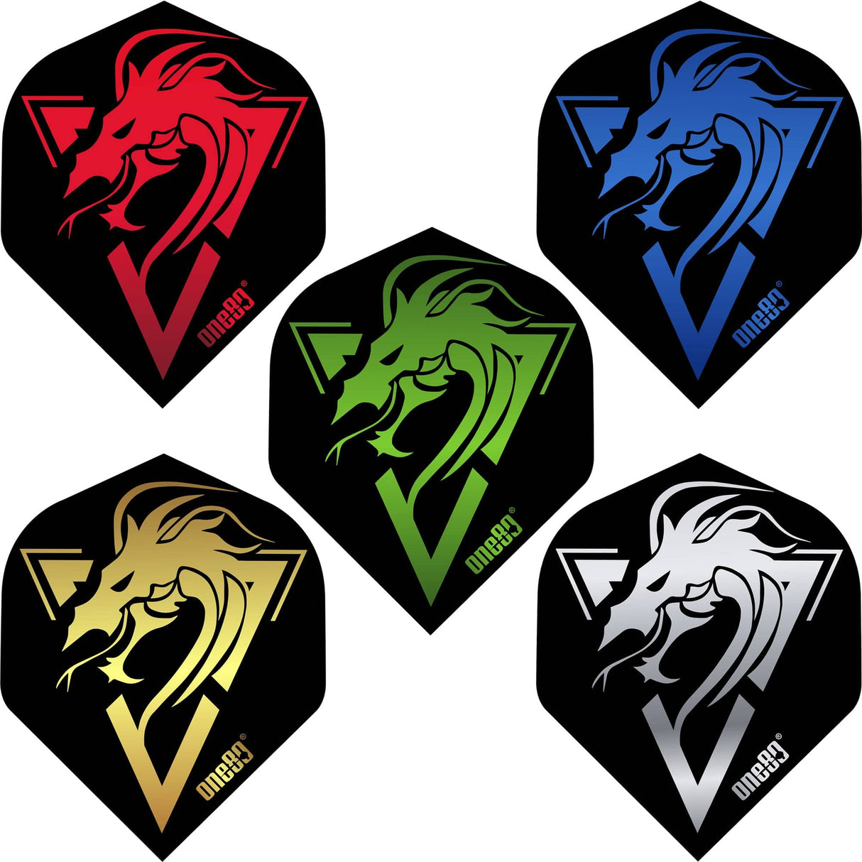 *One80 Dart Flights - 100 Micron - No2 - Std - Serpent