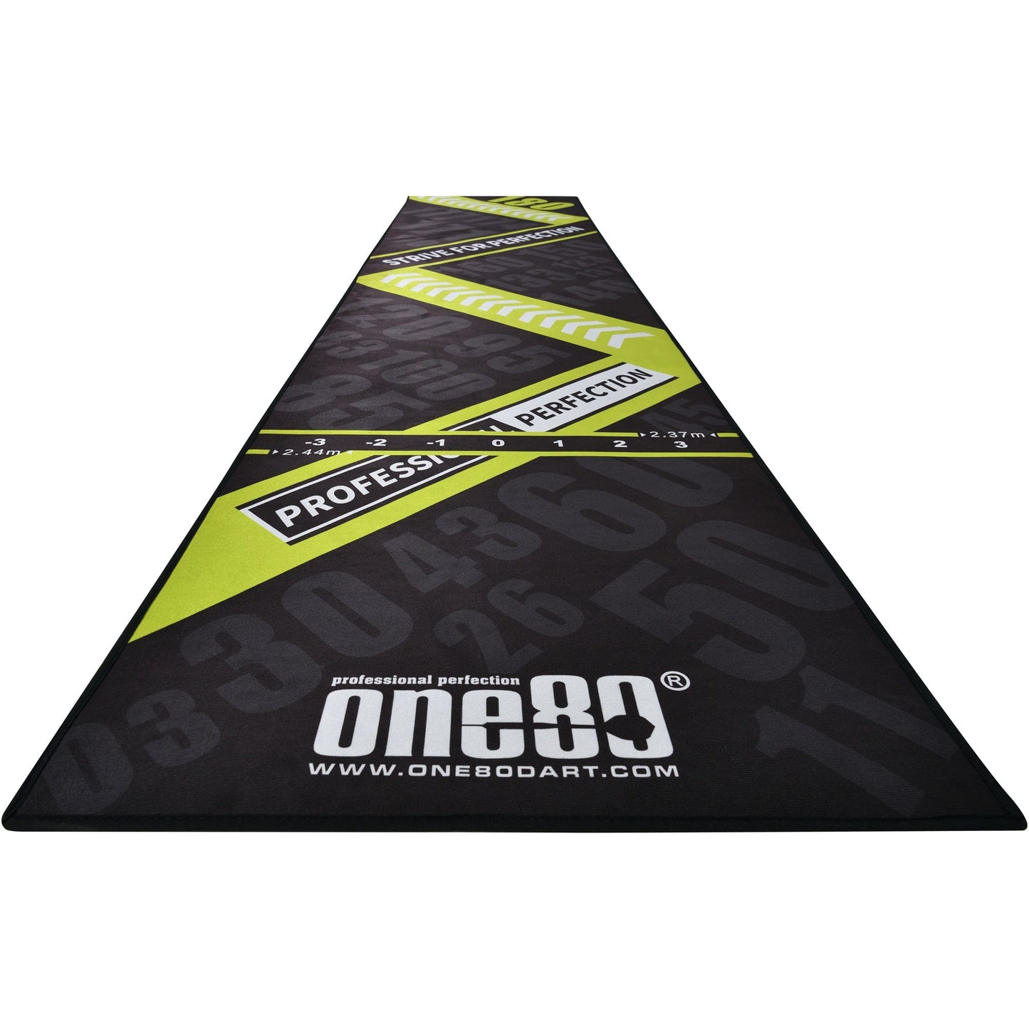 One80 Poly Dart Mat - Floor Protection - incl. Oche Tape - Perfection