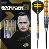 One80 Gunner III Darts - Steel Tip - Lourence Ilagan - Black & Gold 22g