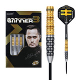 One80 Gunner III Darts - Steel Tip - Lourence Ilagan - Black & Gold