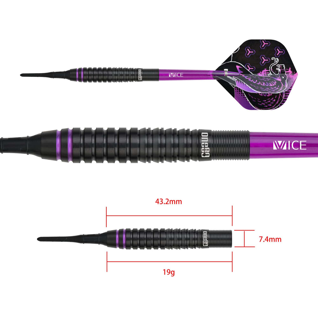 ONE80 Ricardo 90% Signature Freccette Steel Darts ONE80 Ricardo 90% Signature Freccette Steel Darts