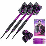 One80 Jelle Klaasen HD Darts - Steel Tip - The Cobra - Black