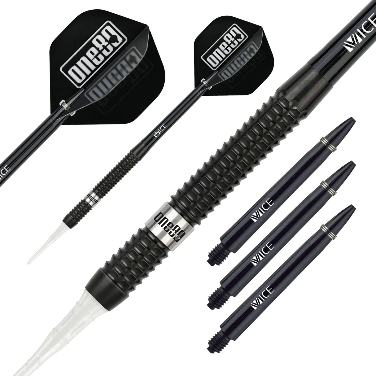 *One80 Jondy Chong Darts - Soft Tip - V2 - The Gold Scorpion - Black - 21g 21g