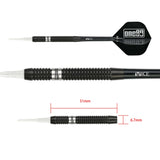*One80 Jondy Chong Darts - Soft Tip - V2 - The Gold Scorpion - Black - 21g 21g