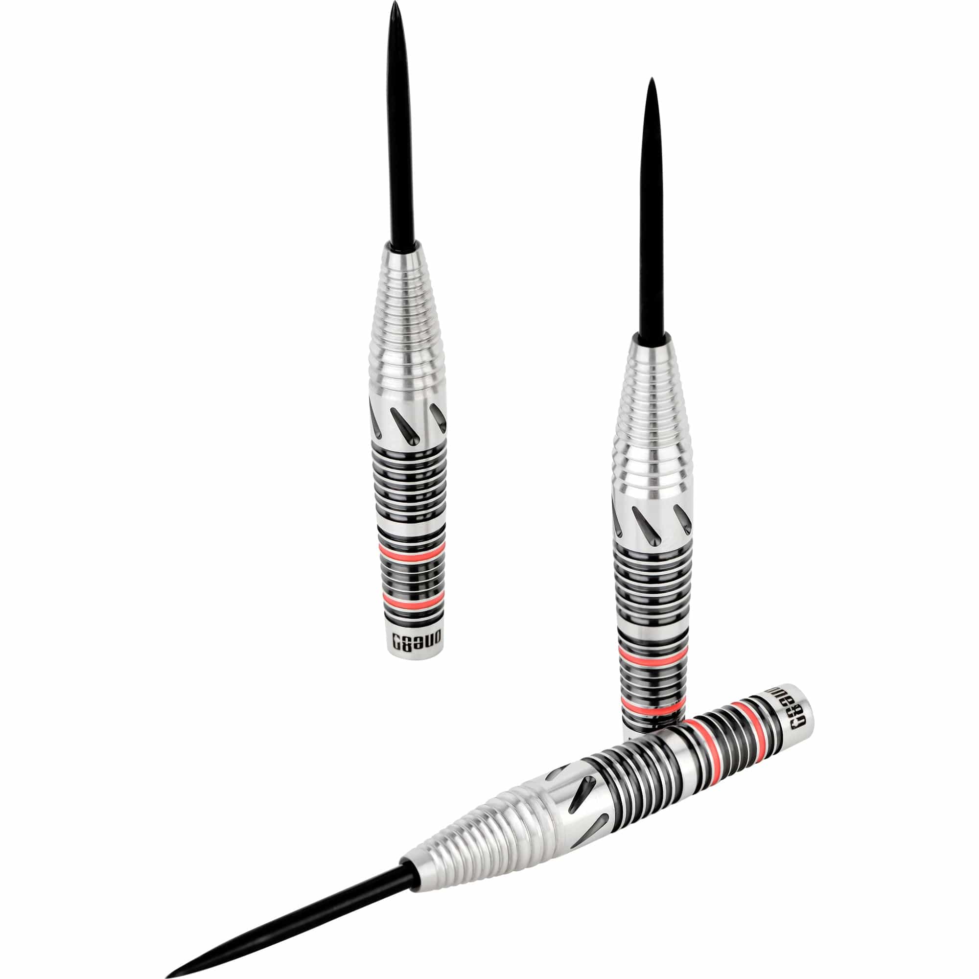 One80 Mick Lacey Darts - Steel Tip - Lone Wolf - Black & Red - 23.5g