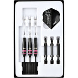 One80 Raise B Darts - Steel Tip - Black - Pink Rings