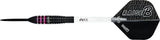 One80 Raise B Darts - Steel Tip - Black - Pink Rings