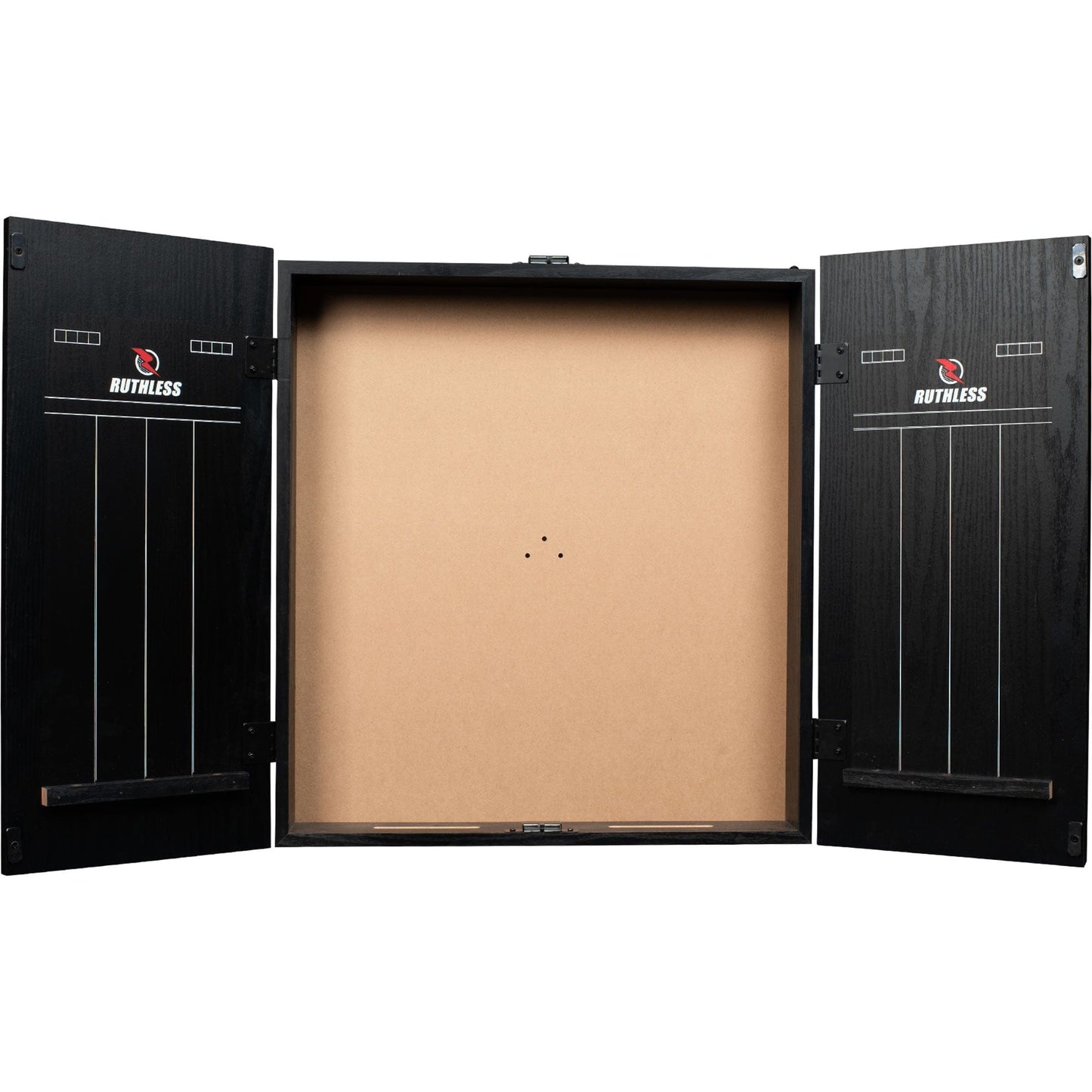 Ruthless Dartboard Cabinet - Square Design - Black