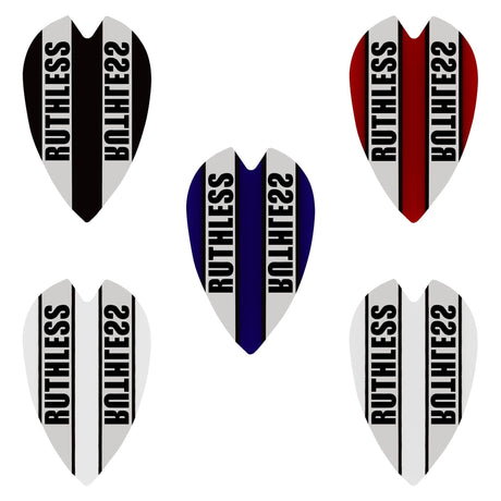 *Ruthless - Clear Panel - Dart Flights - 100 Micron - Mini Retro