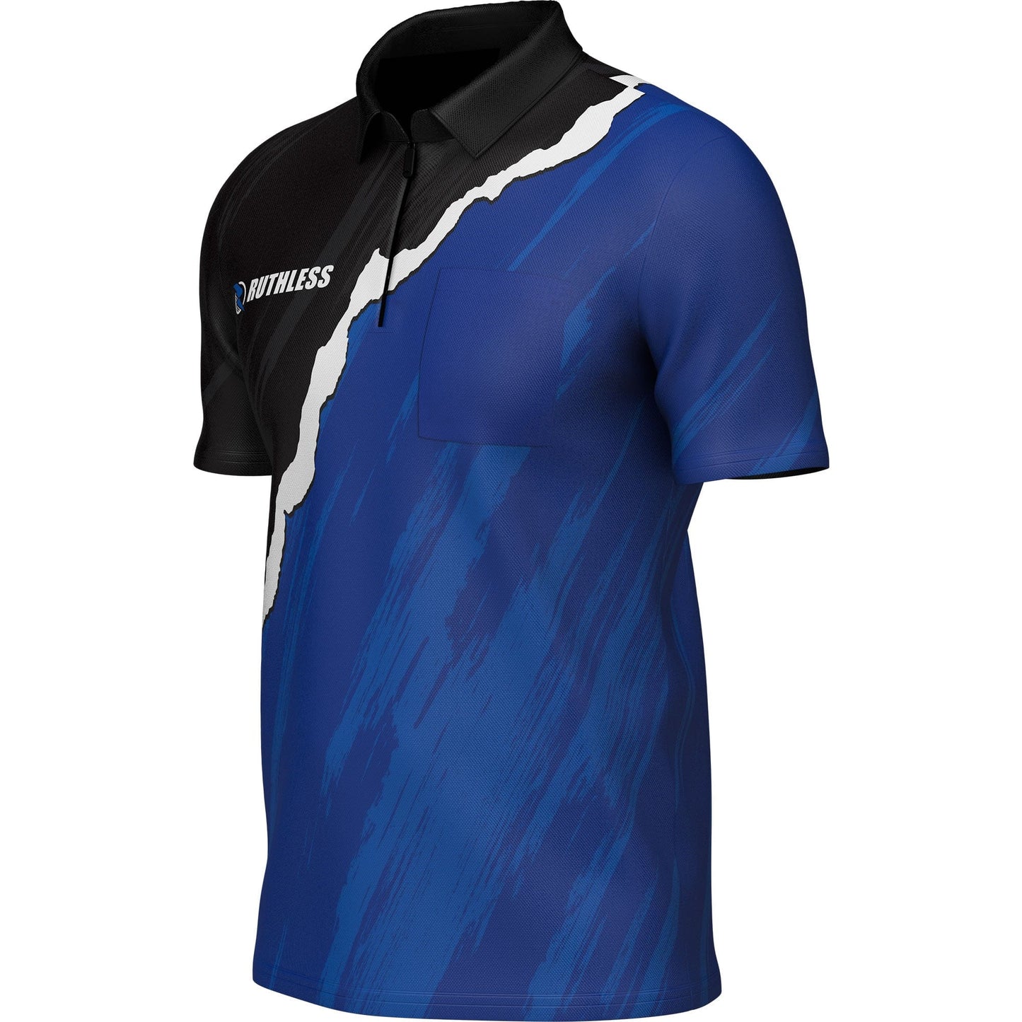 Ruthless RipTorn ECO Dart Shirt - with Pocket - Black & Blue