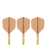 Caliburn SUP Flights - Moulded Shaft and Flight -  Standard No6 - Crack - Yellow & Orange