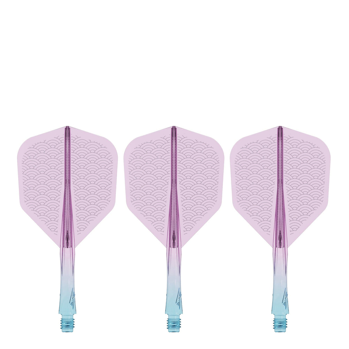 Caliburn SUP Flights - Moulded Shaft and Flight -  Standard No6 - Waves - Blue & Purple