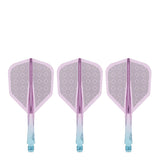 Caliburn SUP Flights - Moulded Shaft and Flight -  Standard No6 - Block - Blue & Purple