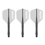Caliburn SUP X Juzstlab Dart Flights - Moulded Flight & Shaft - Standard No6 - Black