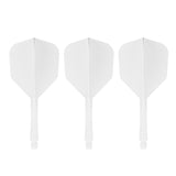 Caliburn SUP Lite Dart Flights - Moulded Flight & Shaft - Standard No6 - White