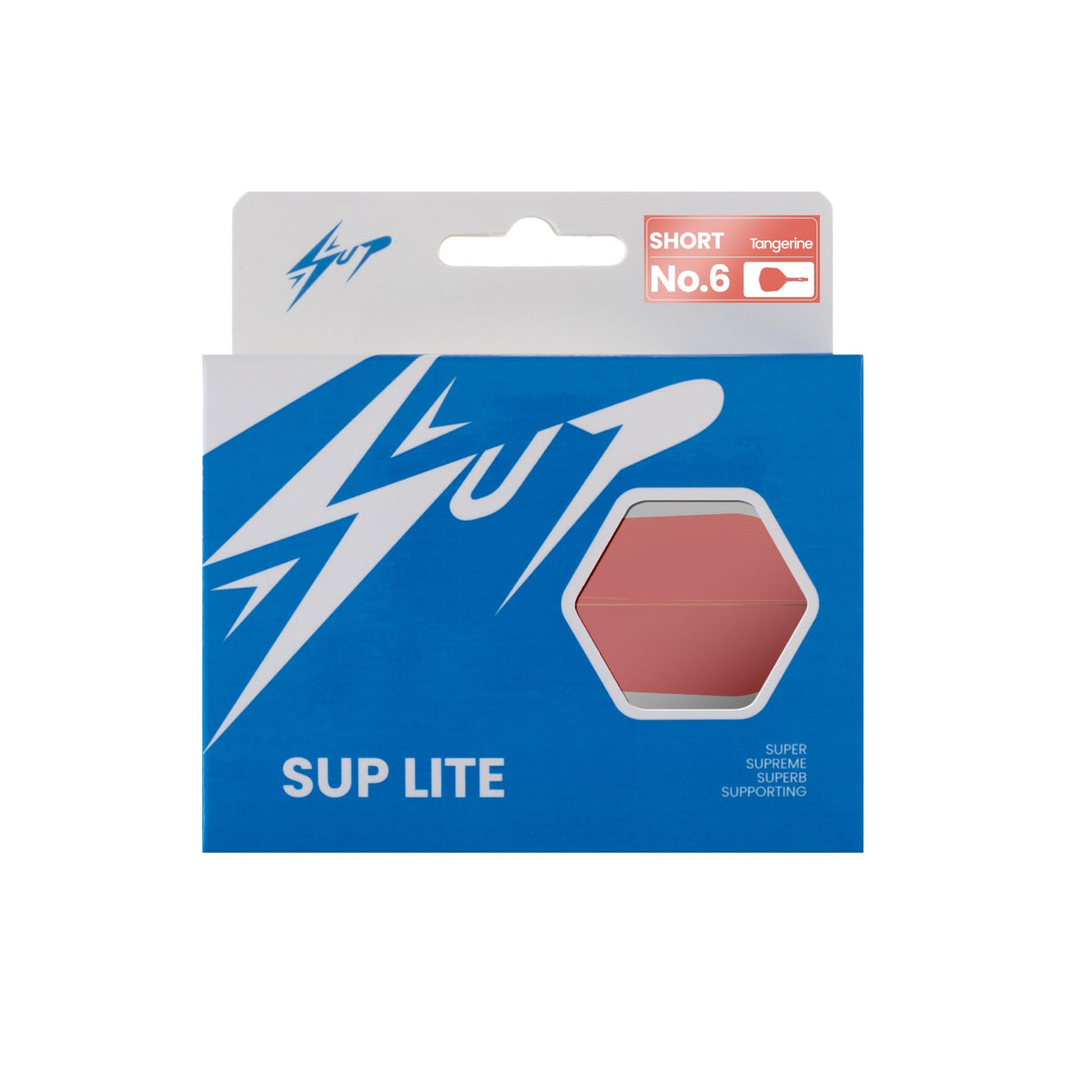 Caliburn SUP Lite Dart Flights - Moulded Flight & Shaft - Standard No6 - Tangerine