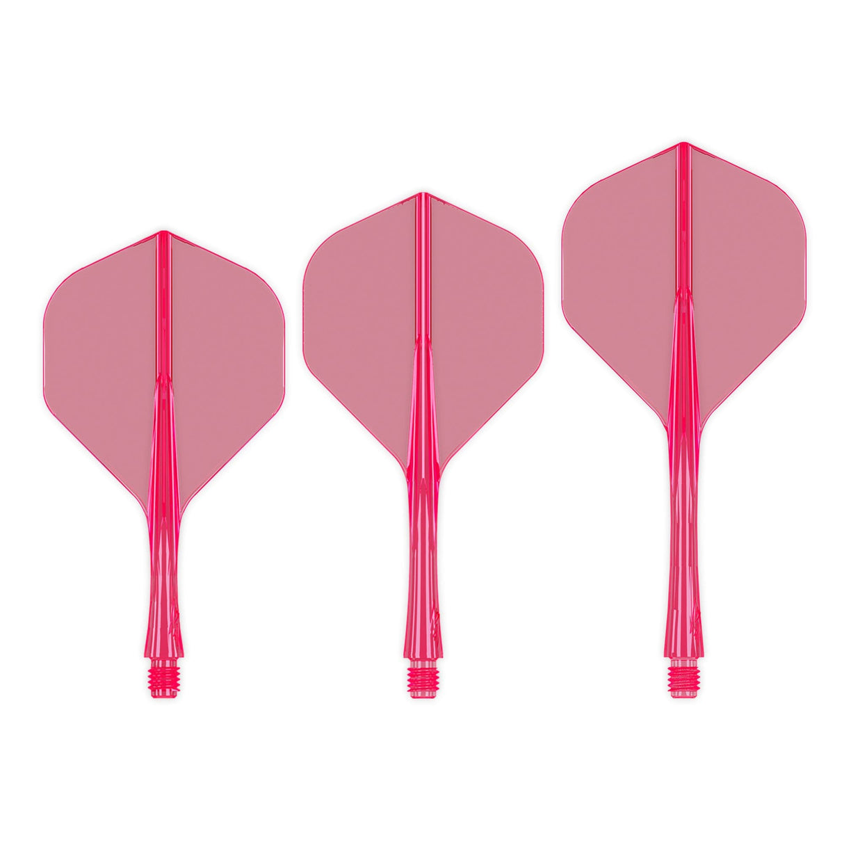 Caliburn SUP Flights - Moulded Flight & Shaft - Standard No2 Neon Pink / Short
