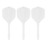 Caliburn SUP Lite Dart Flights - Moulded Flight & Shaft - Standard No6 - White