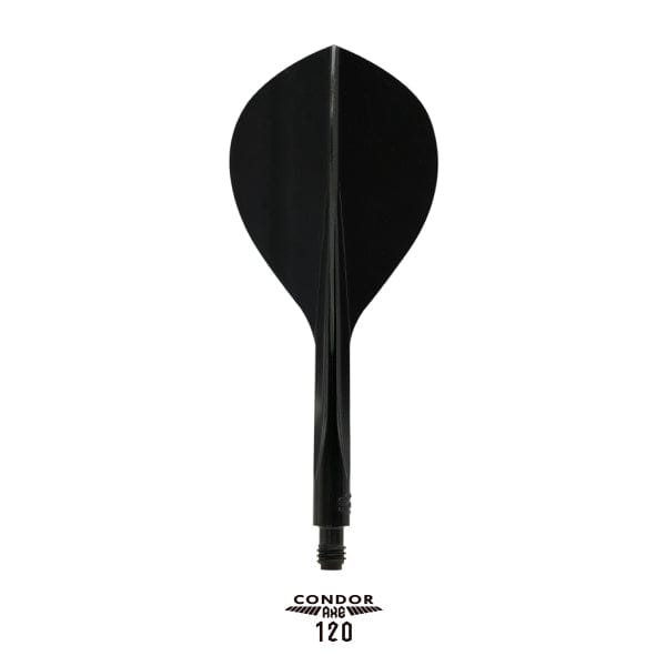Condor AXE120 Dart Flights - Teardrop - Black