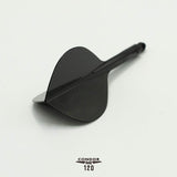 Condor AXE120 Dart Flights - Teardrop - Black