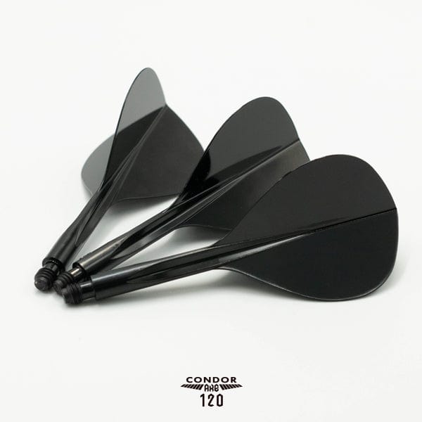 Condor AXE120 Dart Flights - Teardrop - Black